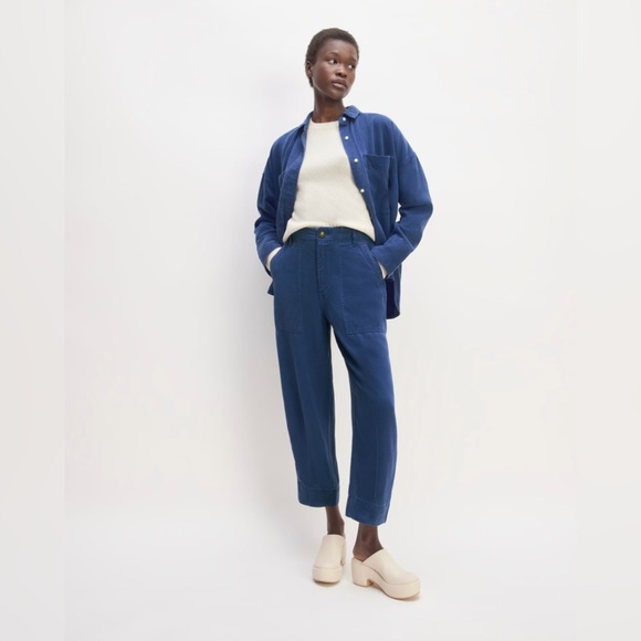 Everlane Women's Utility Pant in Buttersoft in Dark Blue, Size 8 - Picture 7 of 8
